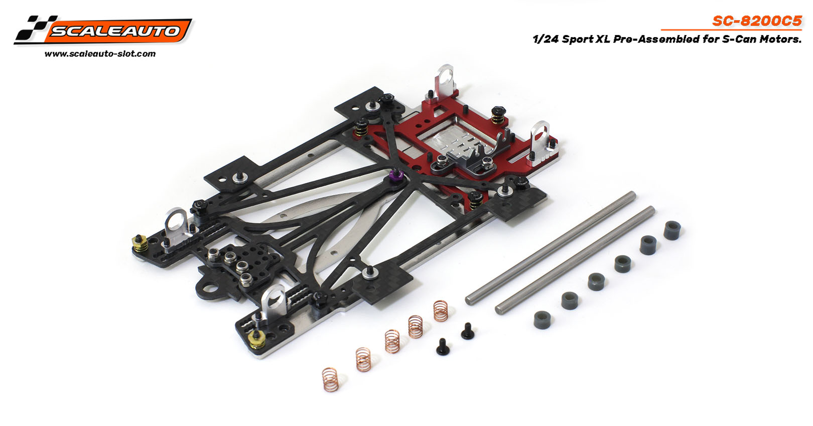 SC-8200C5 1:24 Sport XL S-Can Chassis Kit Assembled Standard H Plate